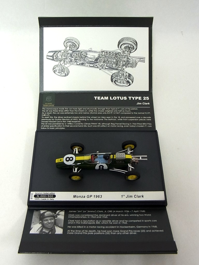 GP ロータス25 1/18 1963イギリスGP 限定500台 GP ロータス25 1/18